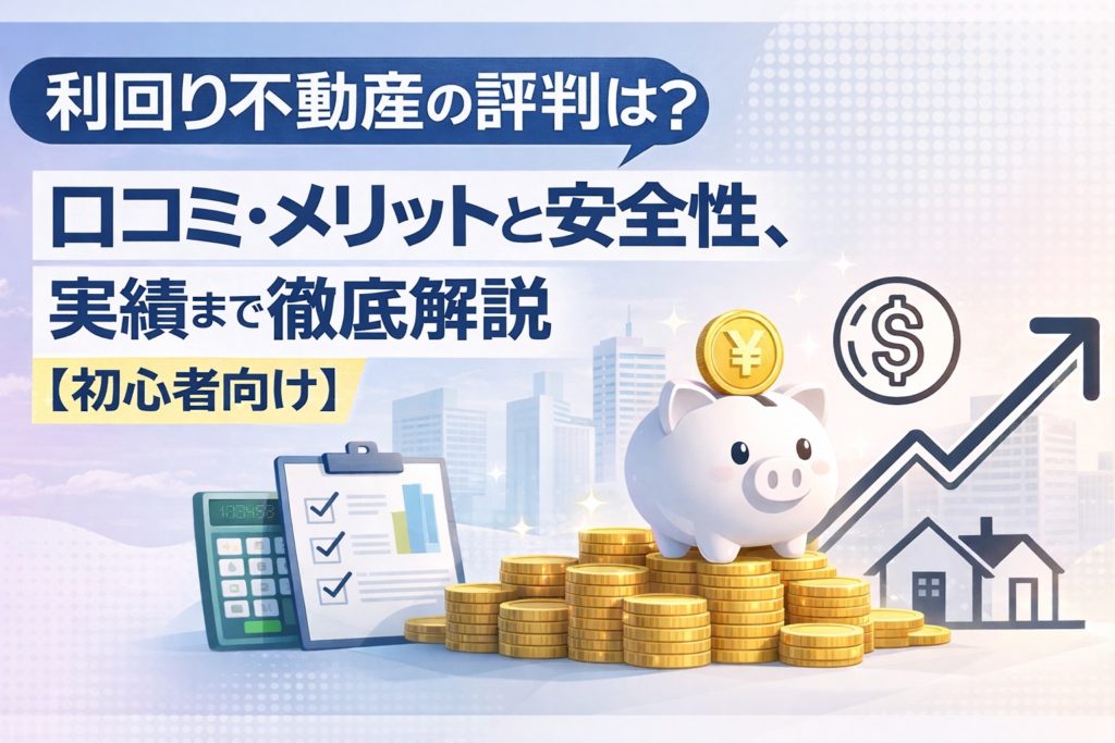 利回り不動産の評判は？口コミ・メリットと安全性、実績まで徹底解説【初心者向け】